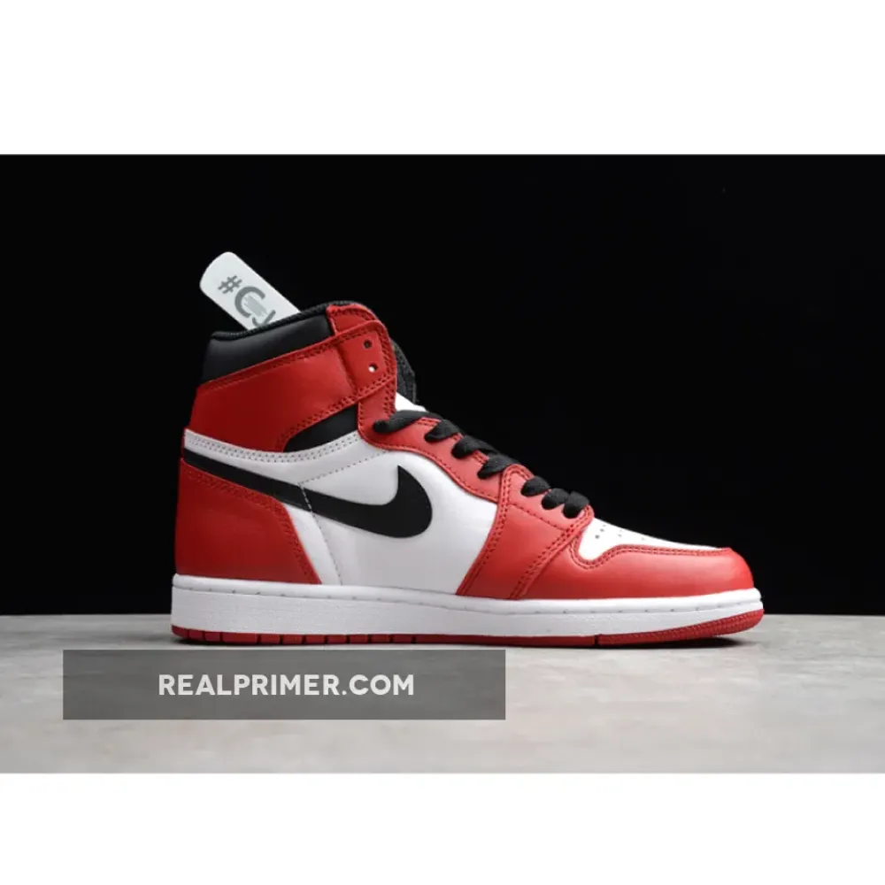 CJ AIR JORDAN 1 RETRO HIGH OG CHICAGO WHITE/BLACK-VARSITY RED 555088-101