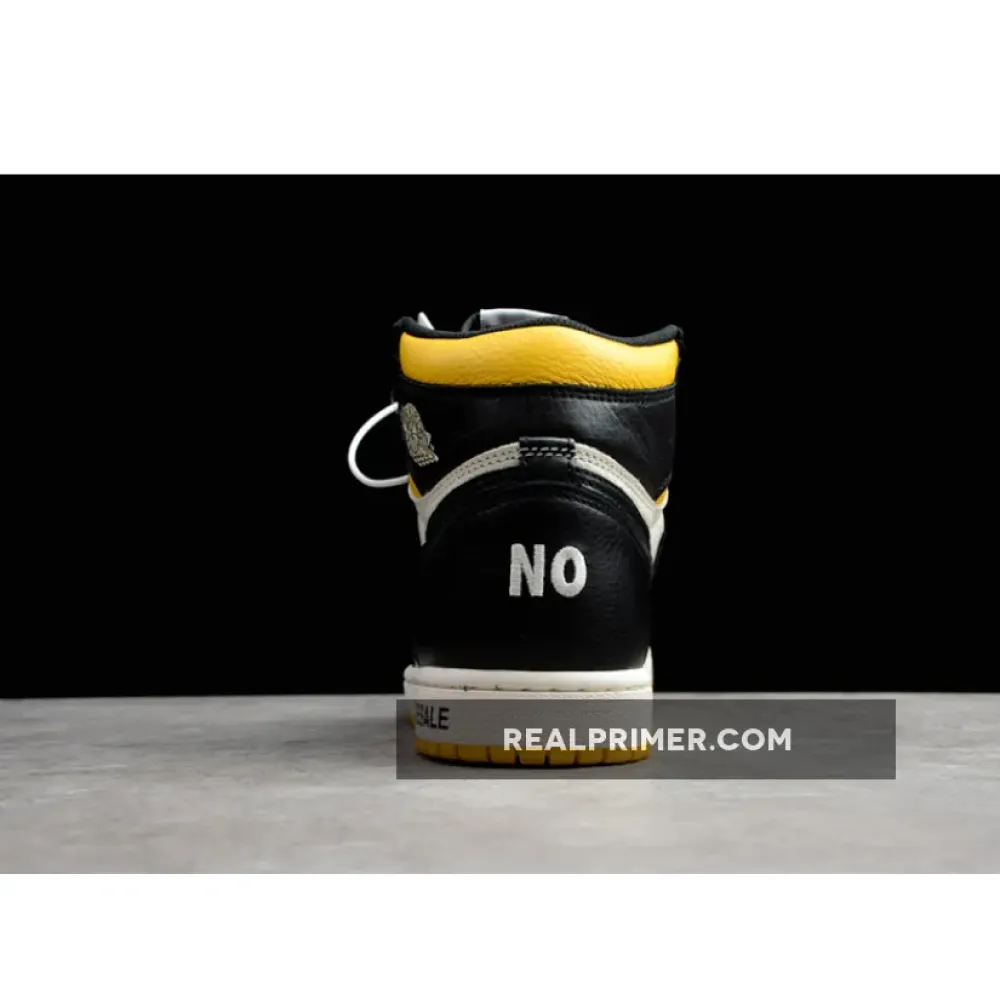 CJ AIR JORDAN 1 RETRO HIGH NOT FOR RESALE BLACK-VARSITY MAIZE 861428-107