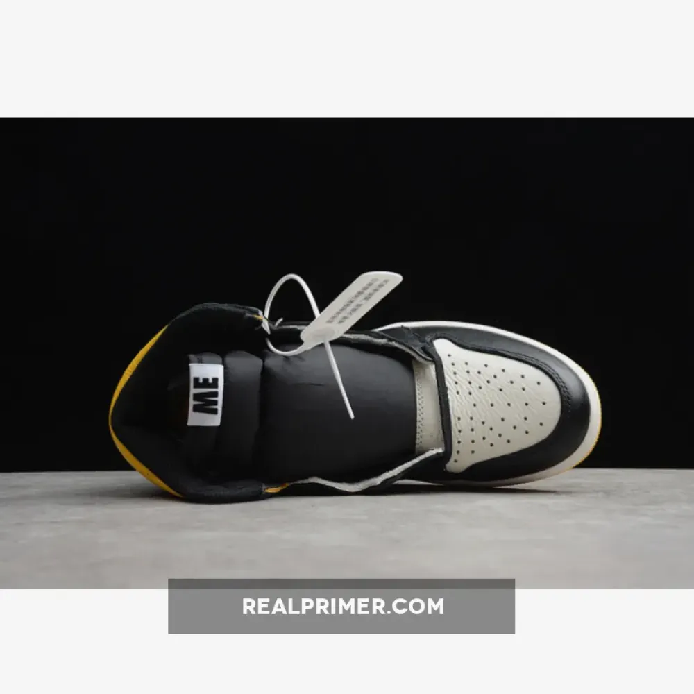 CJ AIR JORDAN 1 RETRO HIGH NOT FOR RESALE BLACK-VARSITY MAIZE 861428-107