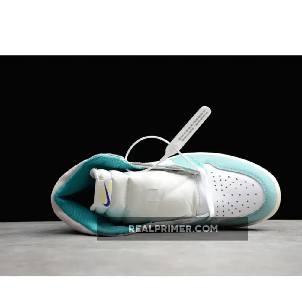 CJ AIR JORDAN 1 RETRO HIGH TURBO GREEN/SAIL-WHITE 555088-311