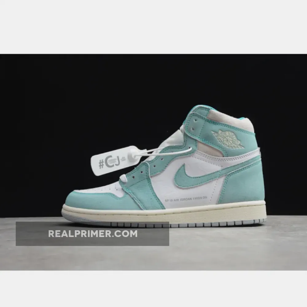 CJ AIR JORDAN 1 RETRO HIGH TURBO GREEN/SAIL-WHITE 555088-311