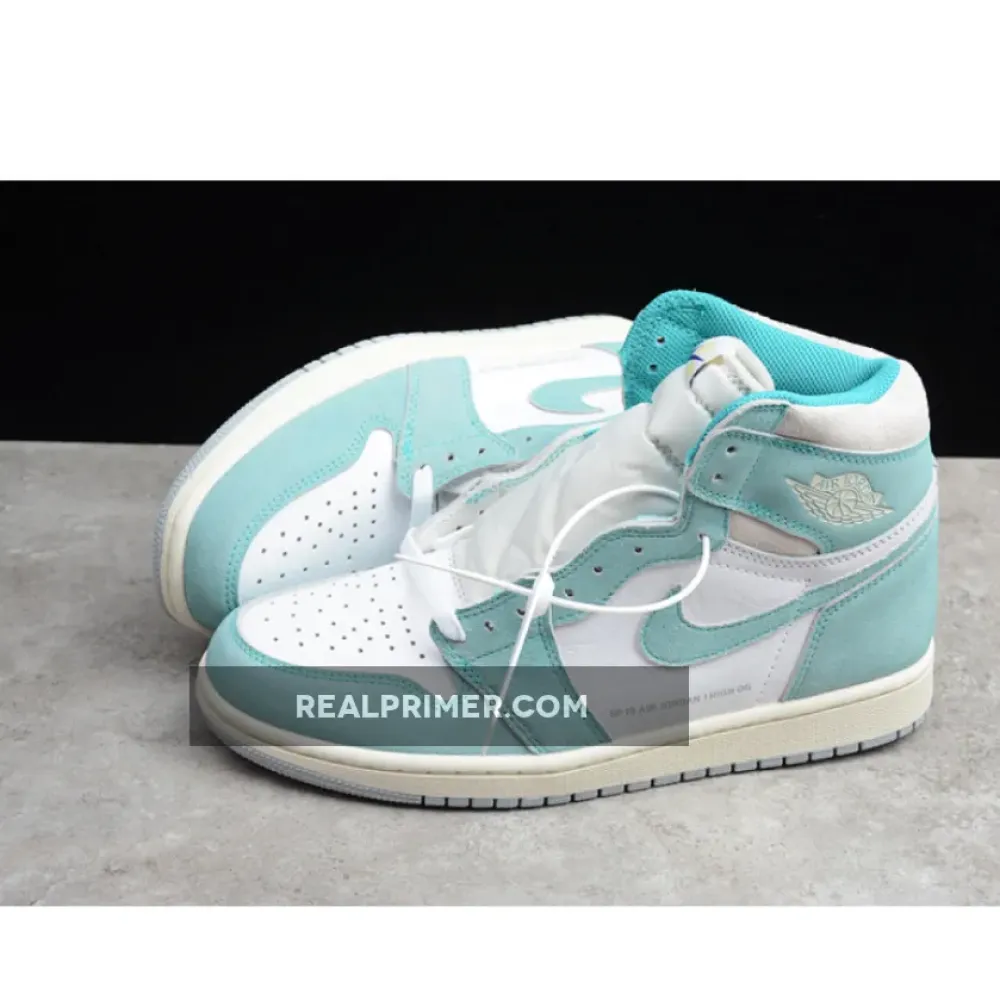 CJ AIR JORDAN 1 RETRO HIGH TURBO GREEN/SAIL-WHITE 555088-311