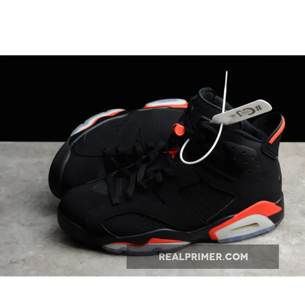 CJ AIR JORDAN 6 RETRO BLACK/INFRARED-2019 RELEASE 384664-060
