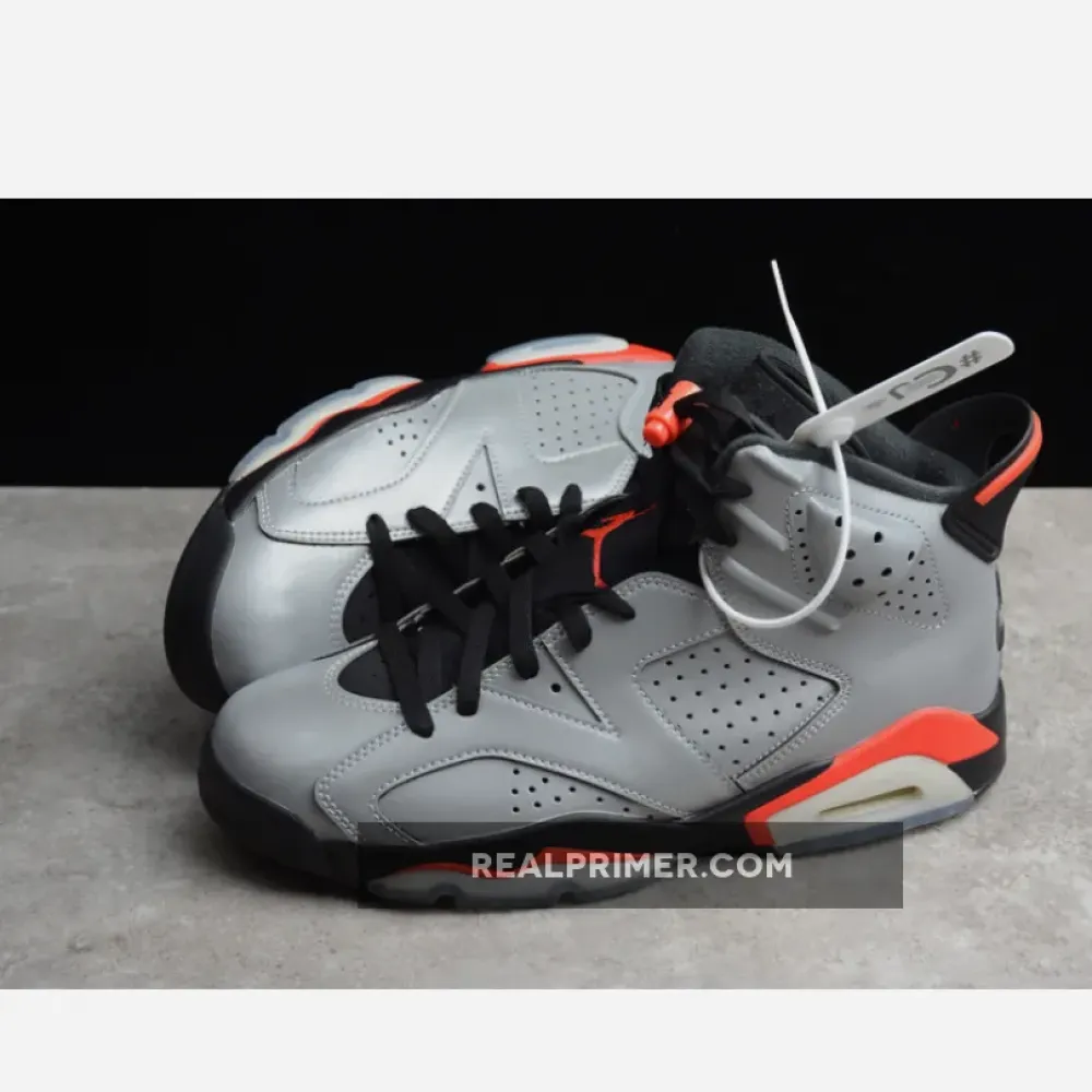 CJ AIR JORDAN 6 RETRO SP A CHAMPION REFLECT SILVER/INFRARED-BLACK CI4072-001