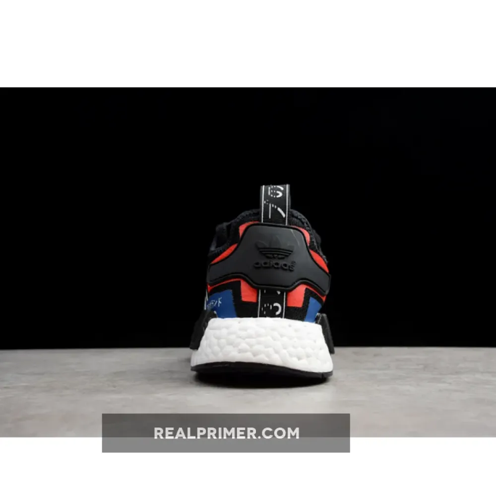 NMD_R1 SHOES CORE BLACK/CLOUD WHITE/LUSH BLUE EF2357