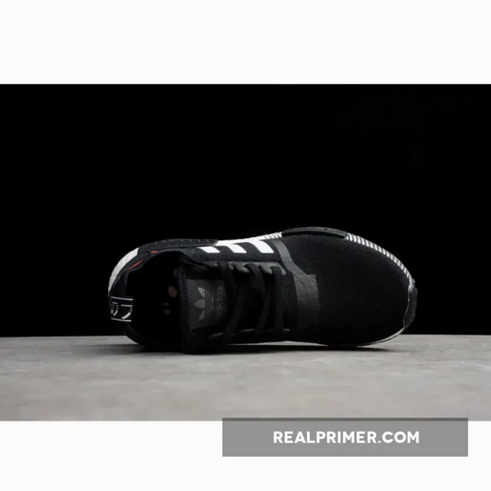 NMD_R1 SHOES CORE BLACK/CLOUD WHITE/LUSH BLUE EF2357