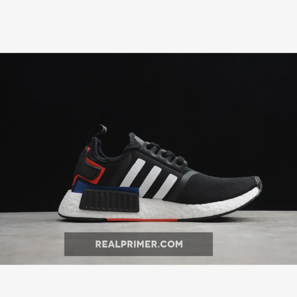 NMD_R1 SHOES CORE BLACK/CLOUD WHITE/LUSH BLUE EF2357