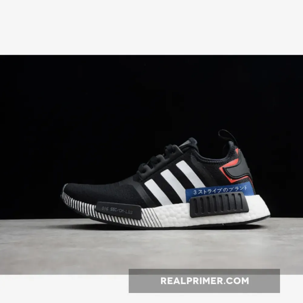NMD_R1 SHOES CORE BLACK/CLOUD WHITE/LUSH BLUE EF2357