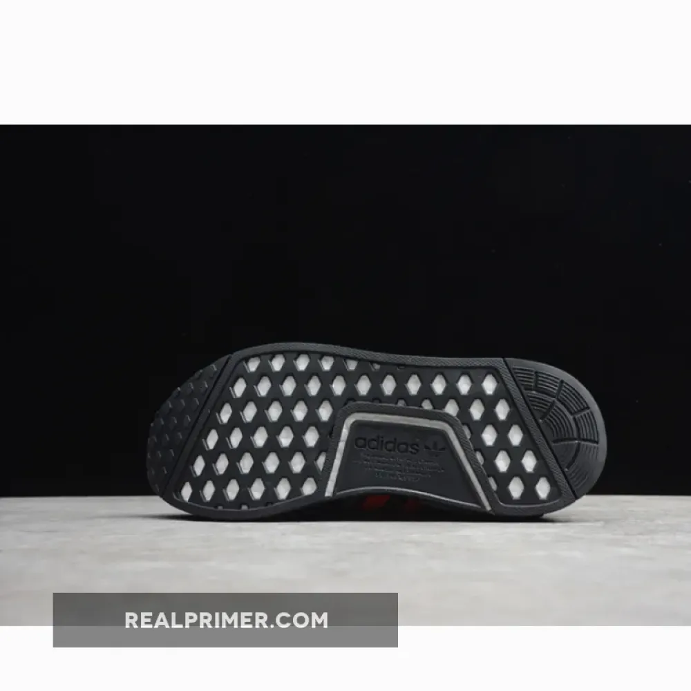 NMD R1 XENO PACK-BLACK SHOES BLACK/RED/WHITE F97419