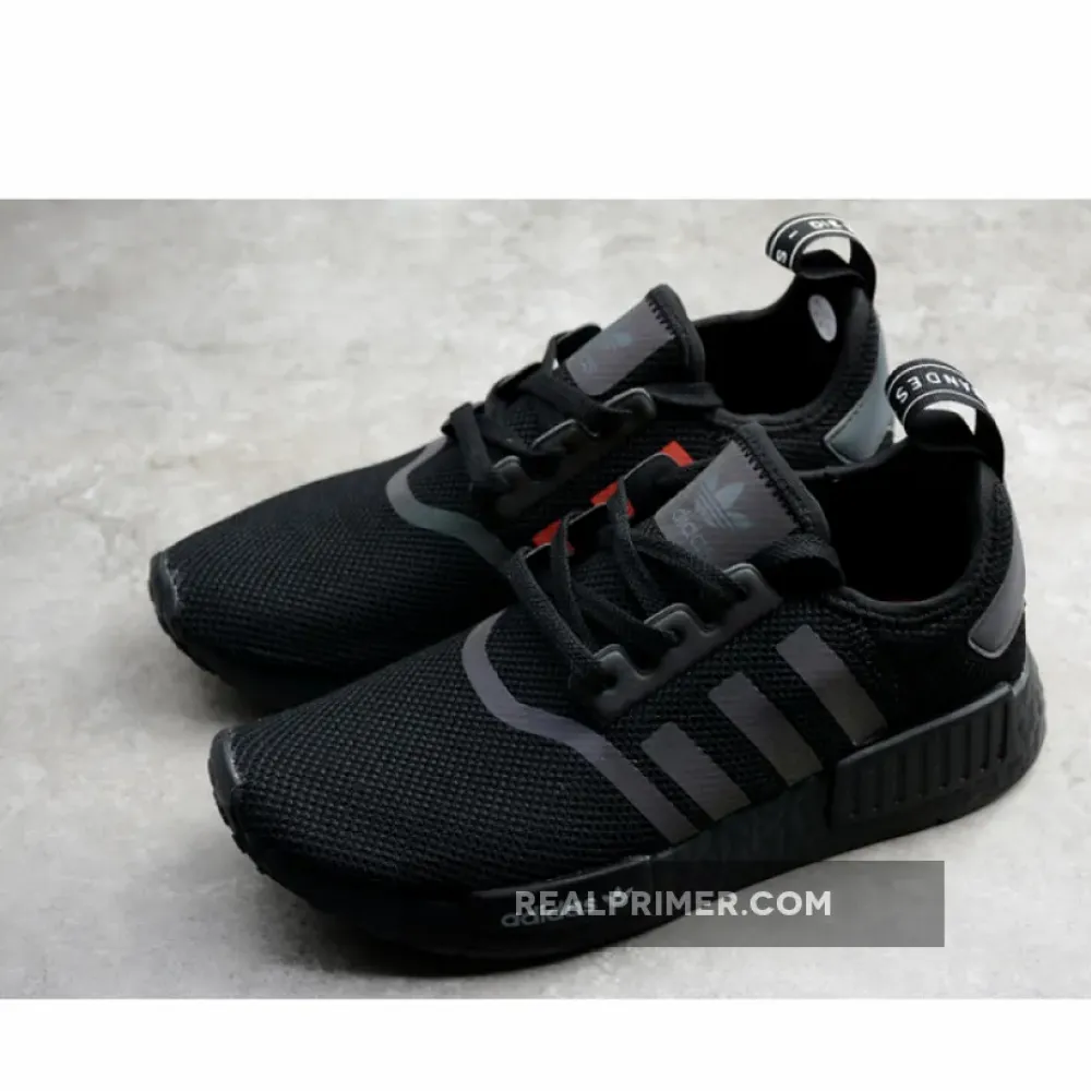 NMD R1 XENO PACK-BLACK SHOES BLACK/RED/WHITE F97419