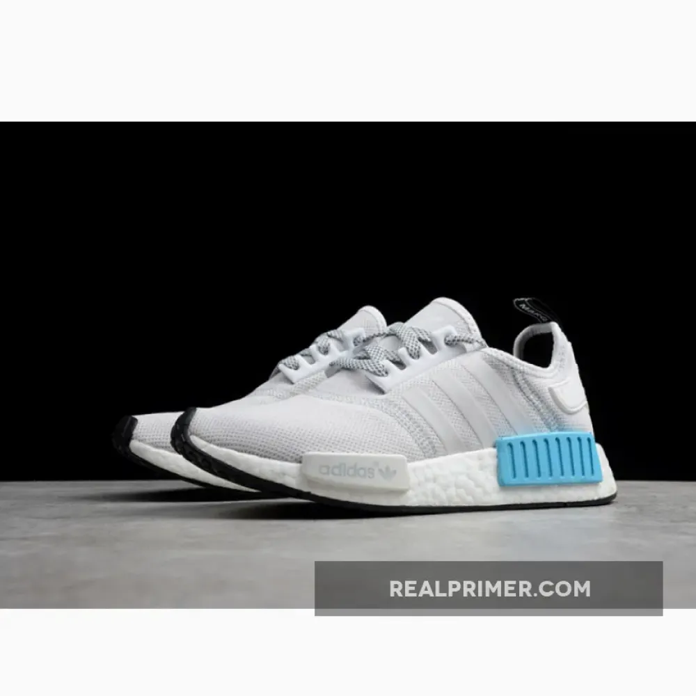 NMD R1 SHOES LIGHT GREY/WHITE-BLUE S31511