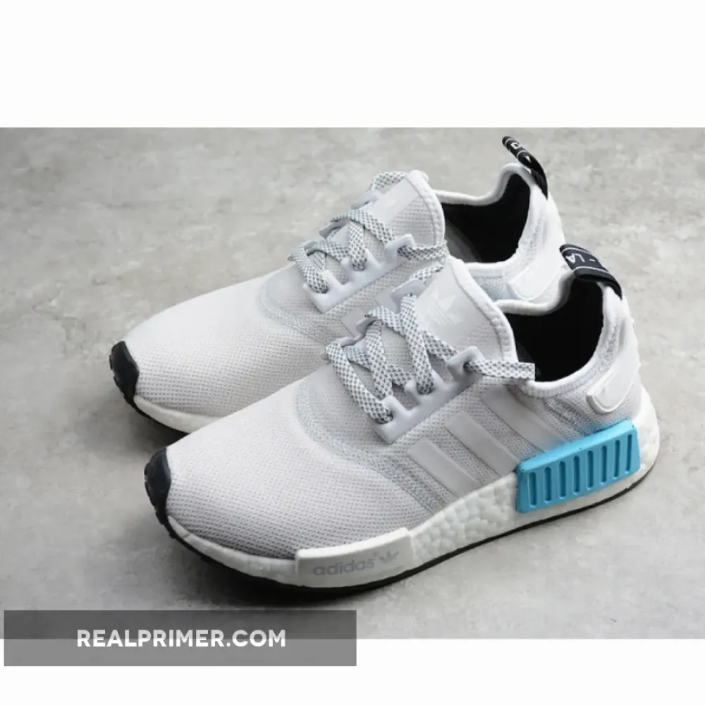 NMD R1 SHOES LIGHT GREY/WHITE-BLUE S31511