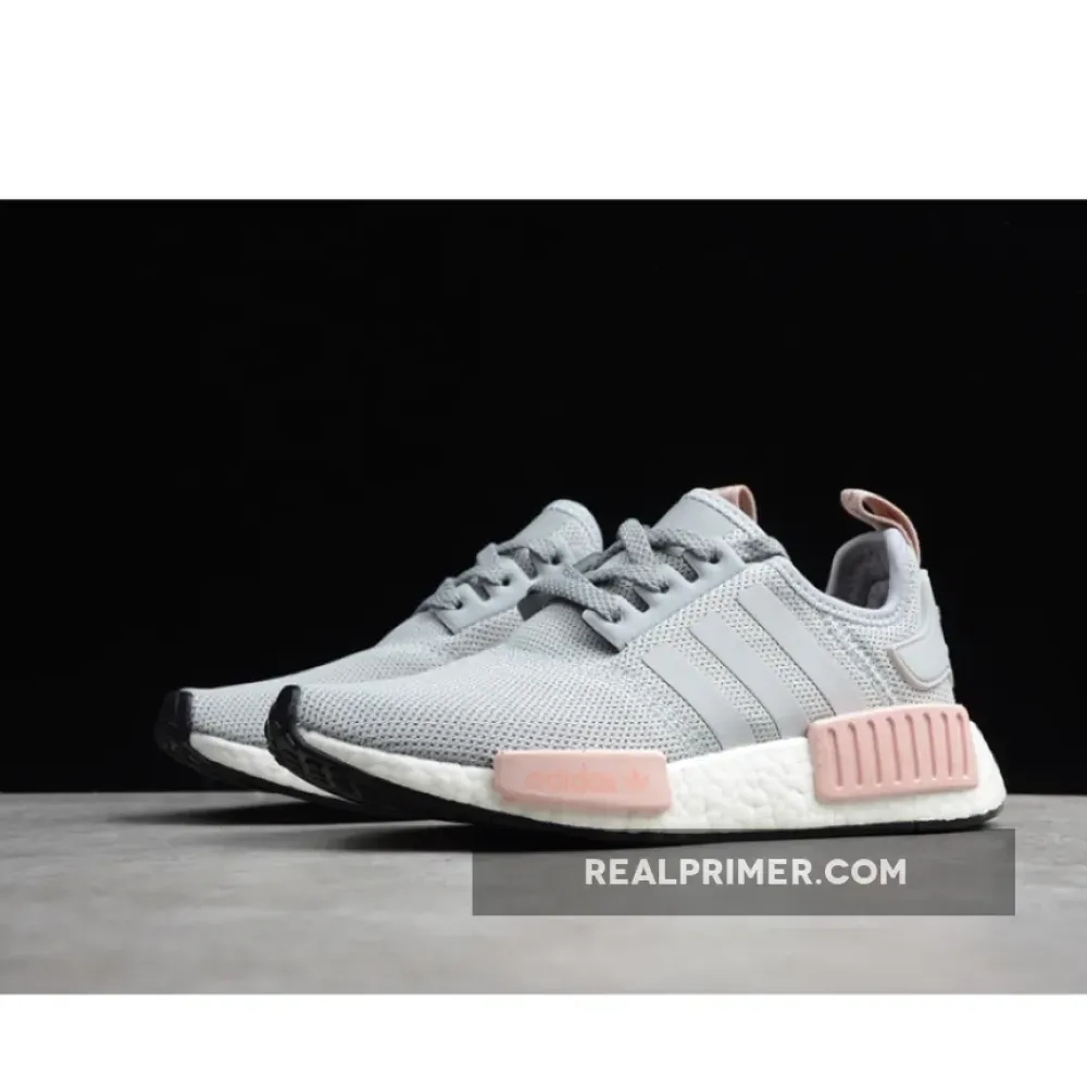 NMD R1 SHOES CLEAR ONIX/LIGHT ONIX/VAPOUR PINK BY3058