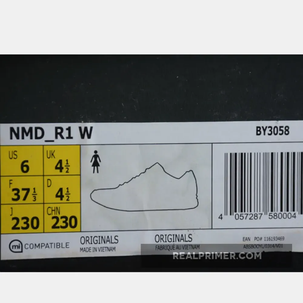 NMD R1 SHOES CLEAR ONIX/LIGHT ONIX/VAPOUR PINK BY3058