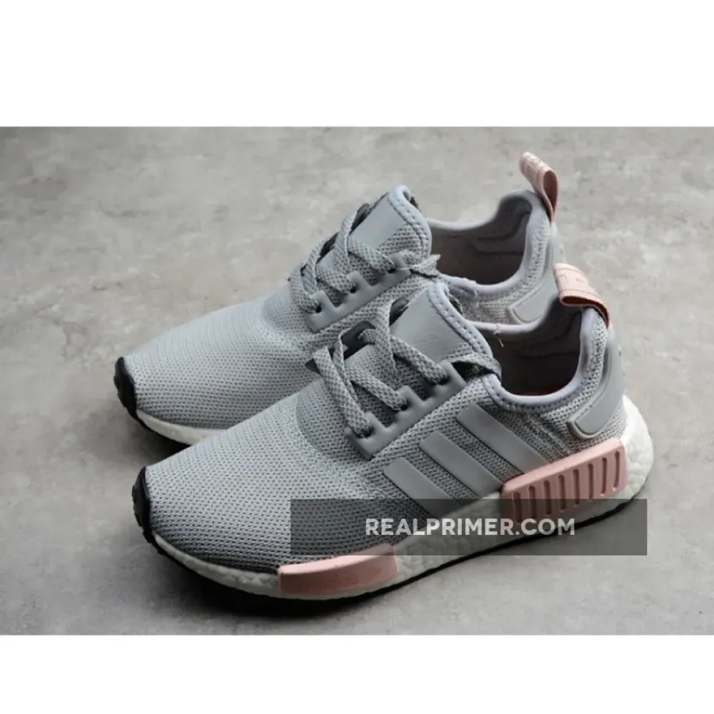 NMD R1 SHOES CLEAR ONIX/LIGHT ONIX/VAPOUR PINK BY3058