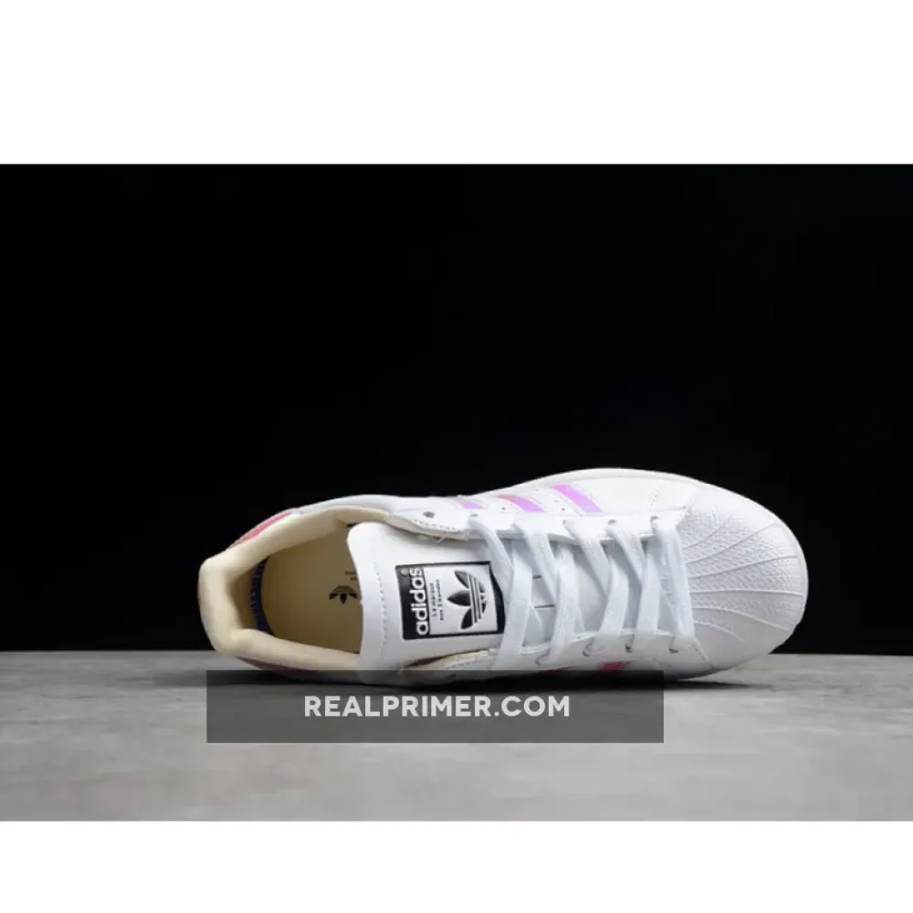 SUPERSTAR SHOES CLOUD WHITE/SILVER METALLIC/ECRU TINT EF3642