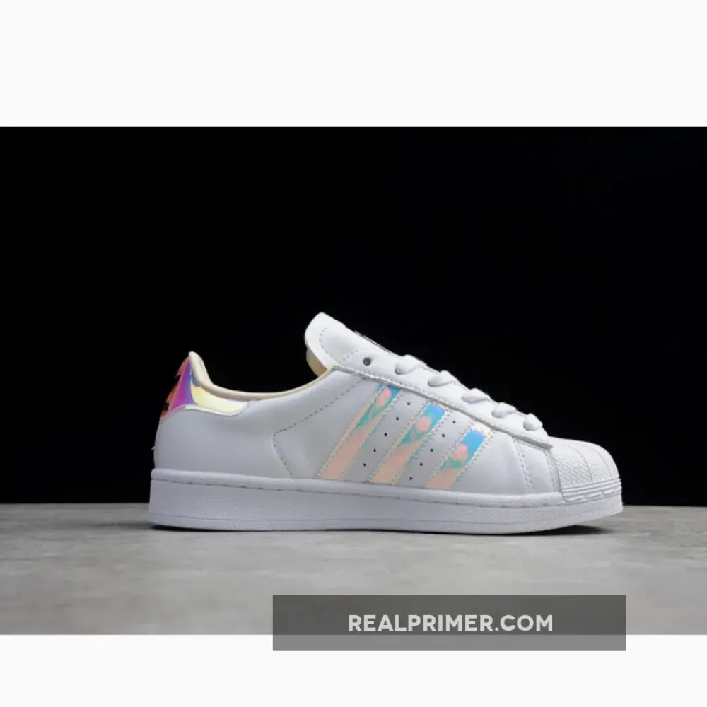 SUPERSTAR SHOES CLOUD WHITE/SILVER METALLIC/ECRU TINT EF3642