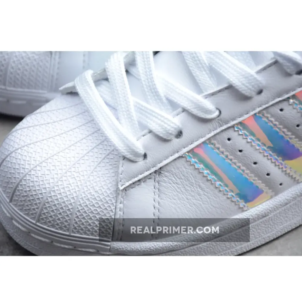 SUPERSTAR SHOES CLOUD WHITE/SILVER METALLIC/ECRU TINT EF3642