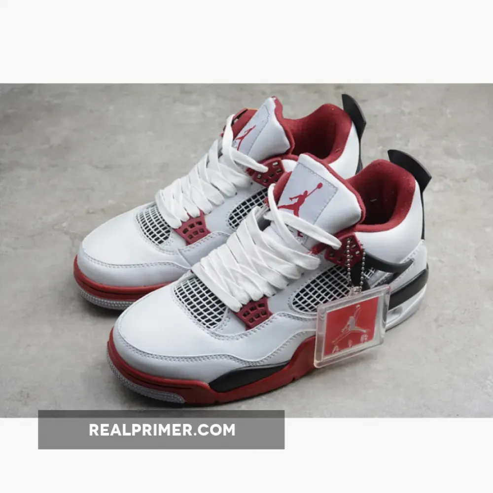 AIR JORDAN 4 RETRO FIRE RED WHITE/CLARET RED-BLACK 84-82-93