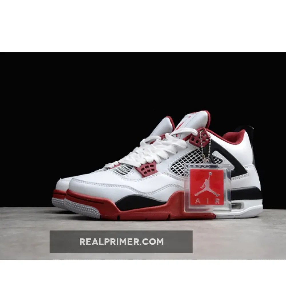 AIR JORDAN 4 RETRO FIRE RED WHITE/CLARET RED-BLACK 84-82-93