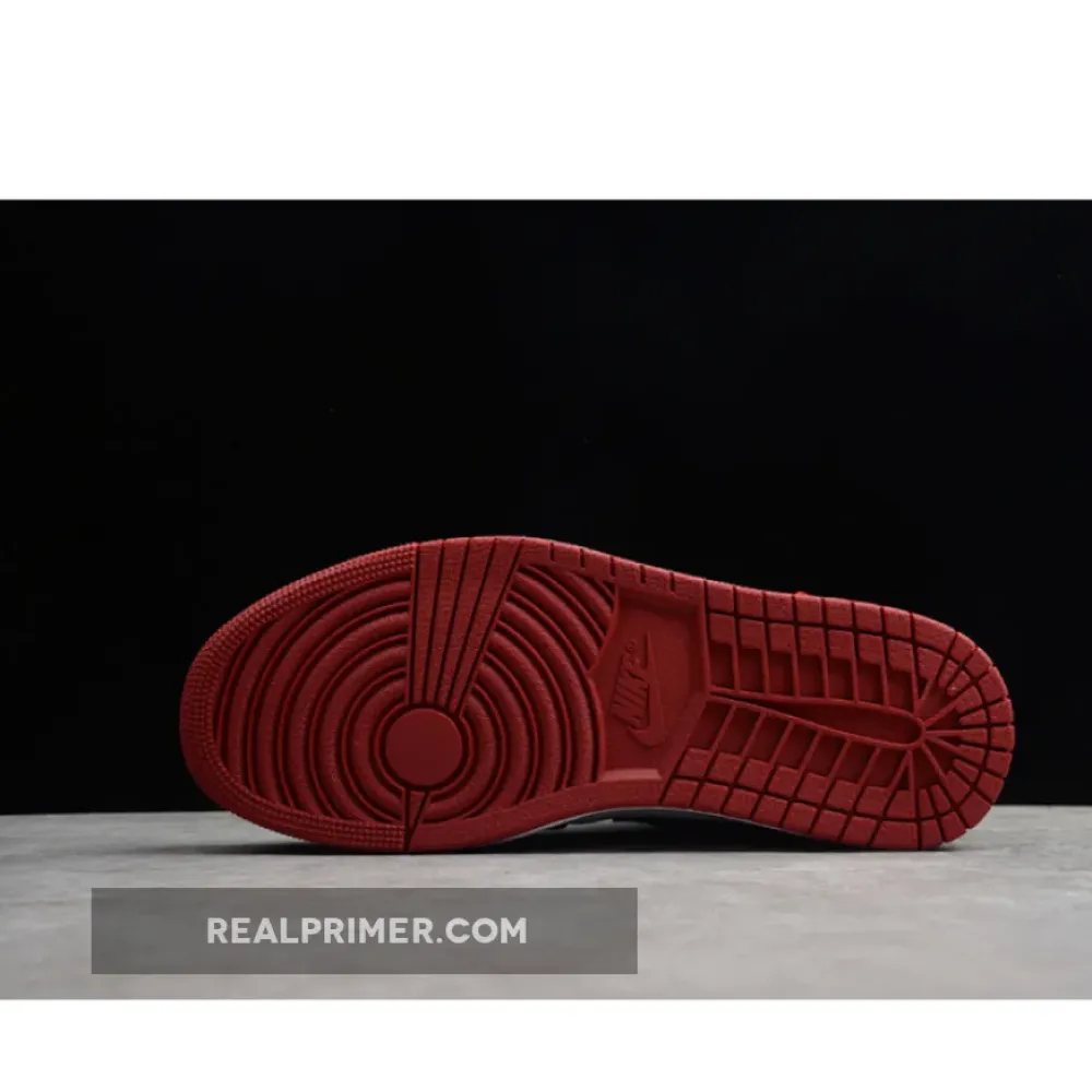 AIR JORDAN 1 LOW BLACK TOE WHITE/BLACK-GYM RED 1.1-110