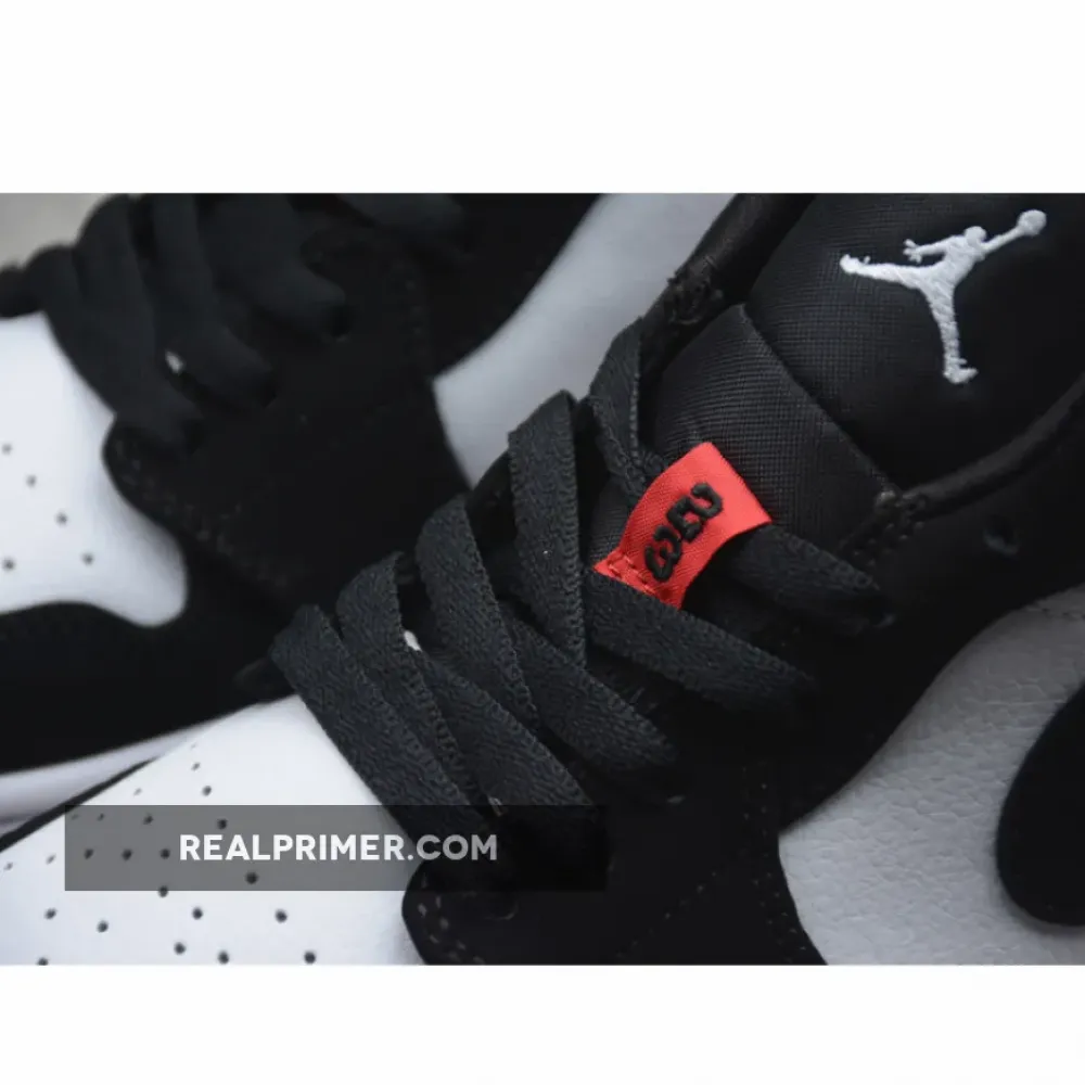 AIR JORDAN 1 LOW BLACK TOE WHITE/BLACK-GYM RED 1.1-110