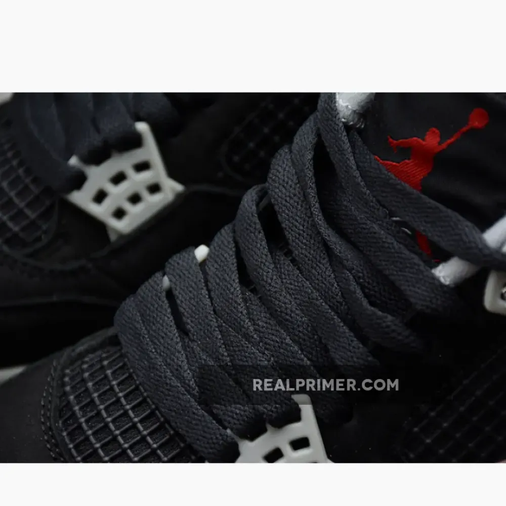AIR JORDAN 4 RETRO BRED BLACK/CEMENT GREY-FIRE RED OG00218