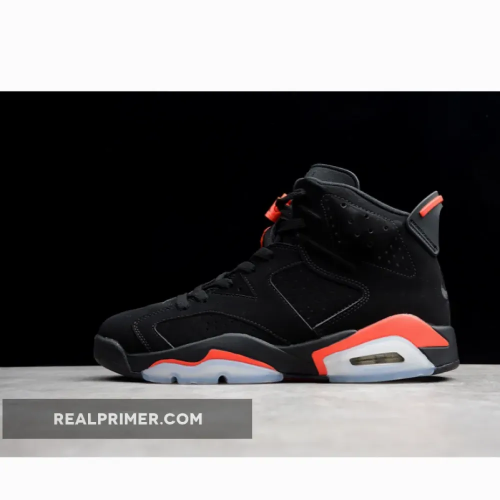 ST AIR JORDAN 6 RETRO BLACK/INFRARED-2019 RELEASE OG00208