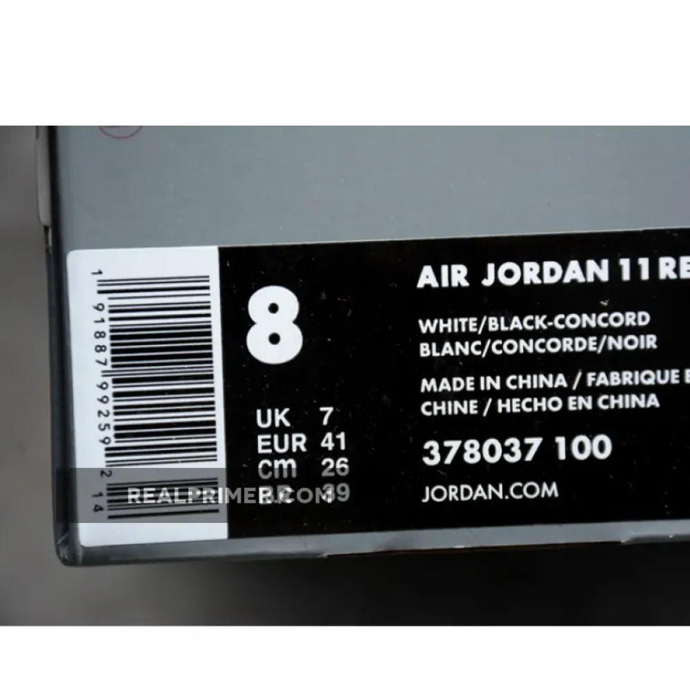 AIR JORDAN 11 RETRO CONCORD (2018) WHITE/BLACK-CONCORD OG00310