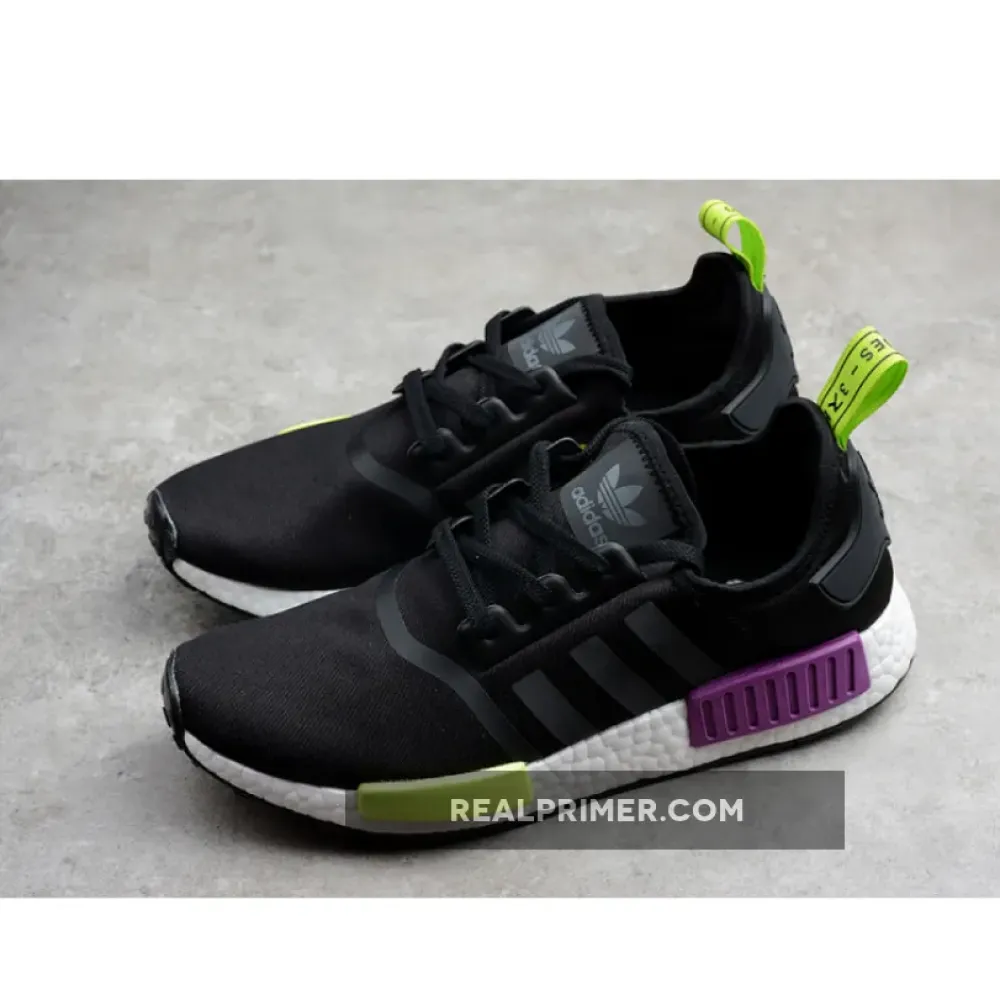 NMD R1 BLACK/PURPLE/GREEN D99627