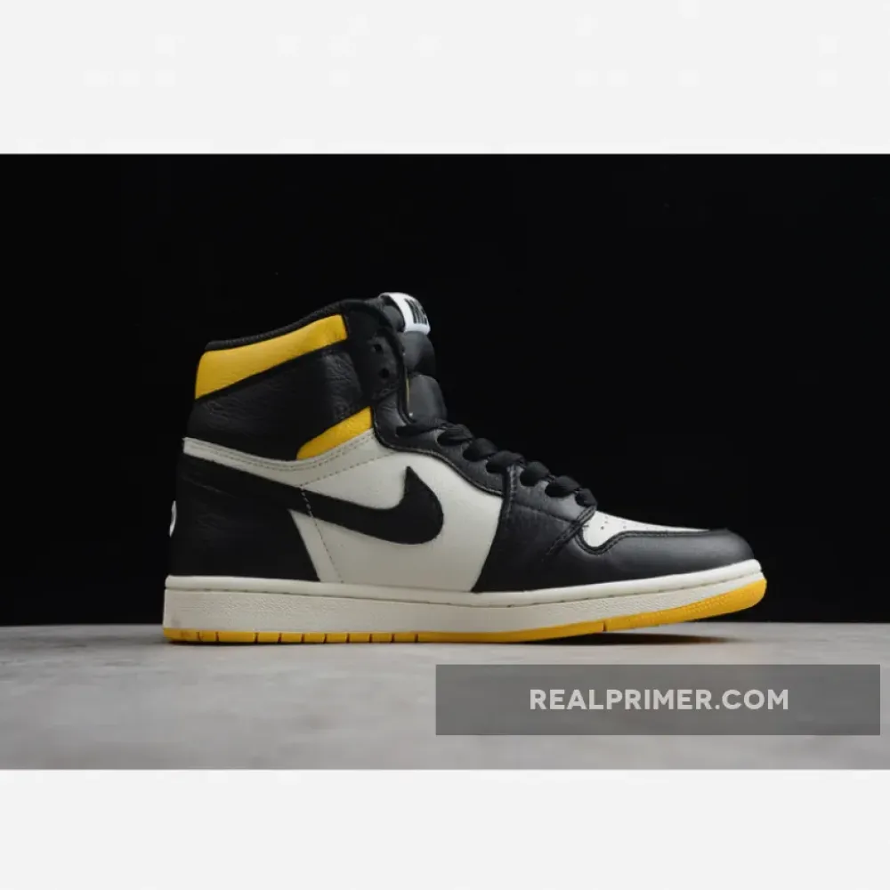 ST JORDAN 1 RETRO HIGH NOT FOR RESALE SAIL/BLACK/VARSITY MAIZE 861428-107
