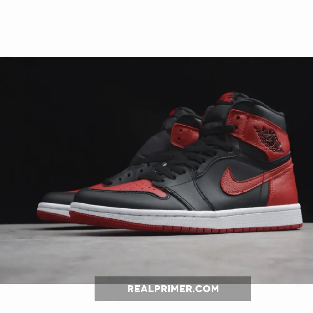 ST AIR JORDAN 1 RETRO HIGH OG BANNED BLACK/VARSITY RED OGHP00270