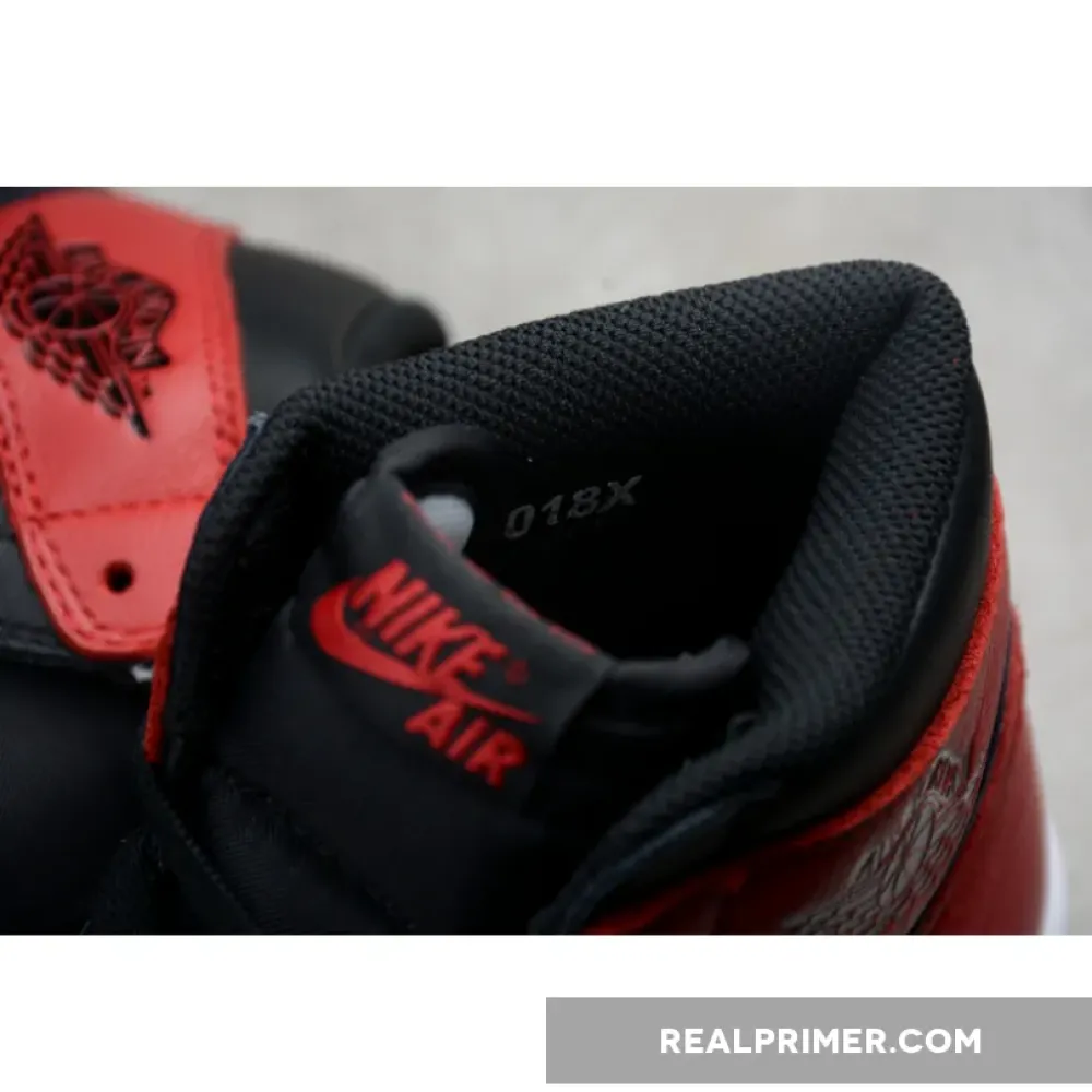 ST AIR JORDAN 1 RETRO HIGH OG BANNED BLACK/VARSITY RED OGHP00270