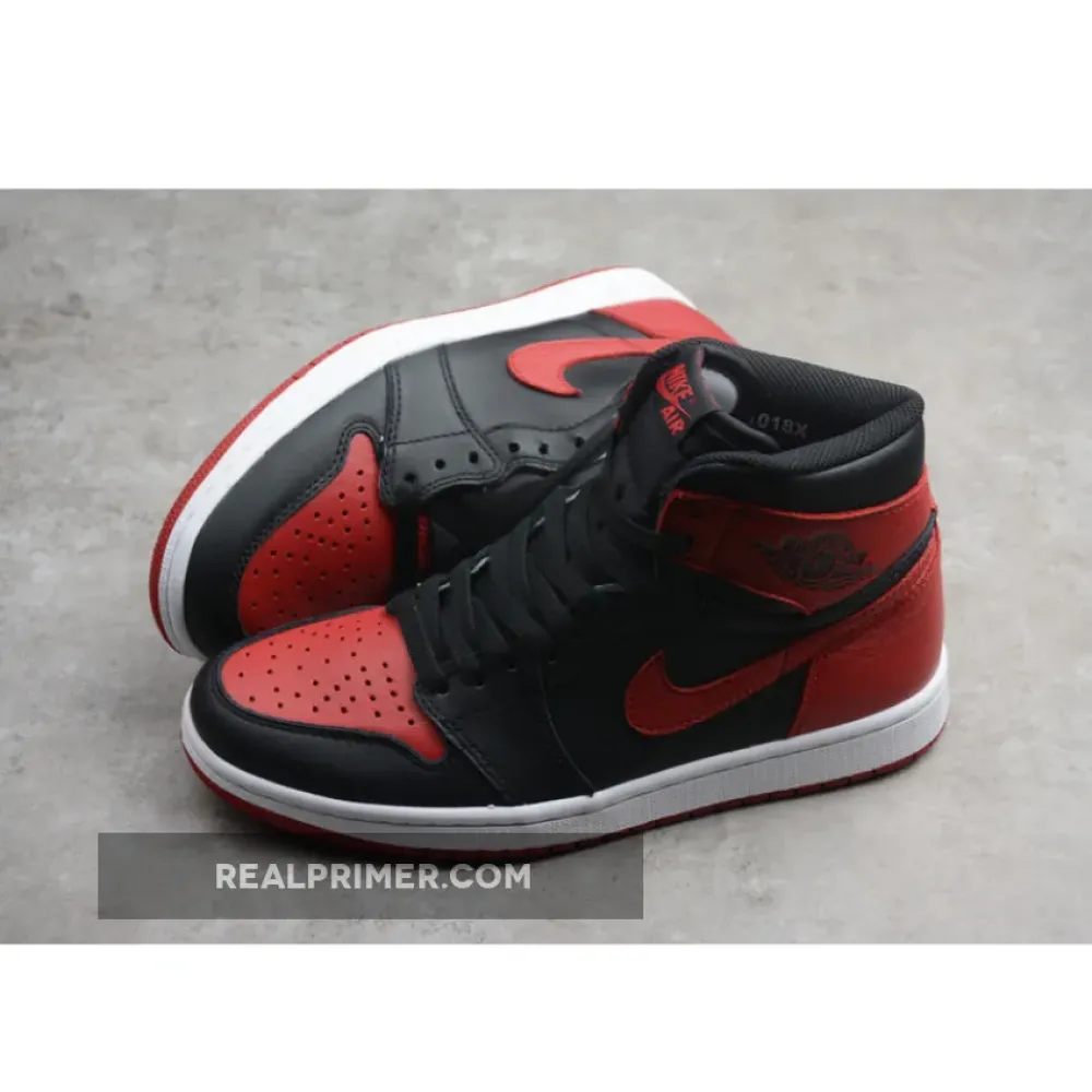 ST AIR JORDAN 1 RETRO HIGH OG BANNED BLACK/VARSITY RED OGHP00270
