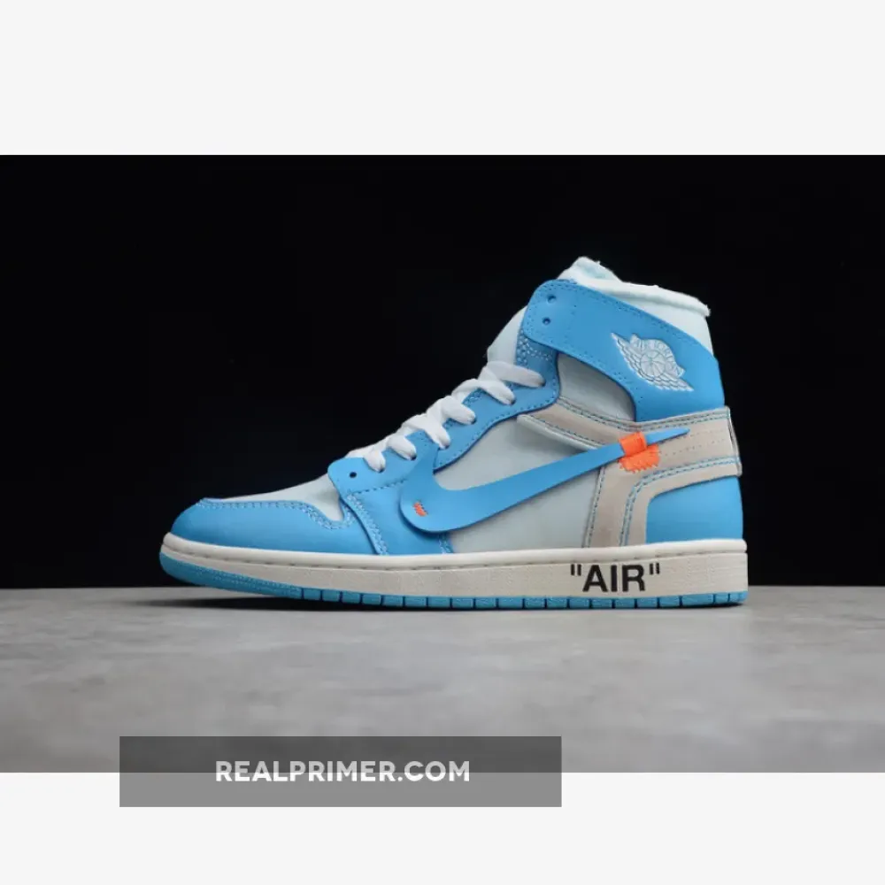AIR JORDAN 1 RETRO HIGH X OW UNIVERSITY BLUE/WHITE OGHP00266