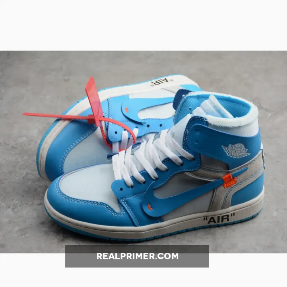AIR JORDAN 1 RETRO HIGH X OW UNIVERSITY BLUE/WHITE OGHP00266