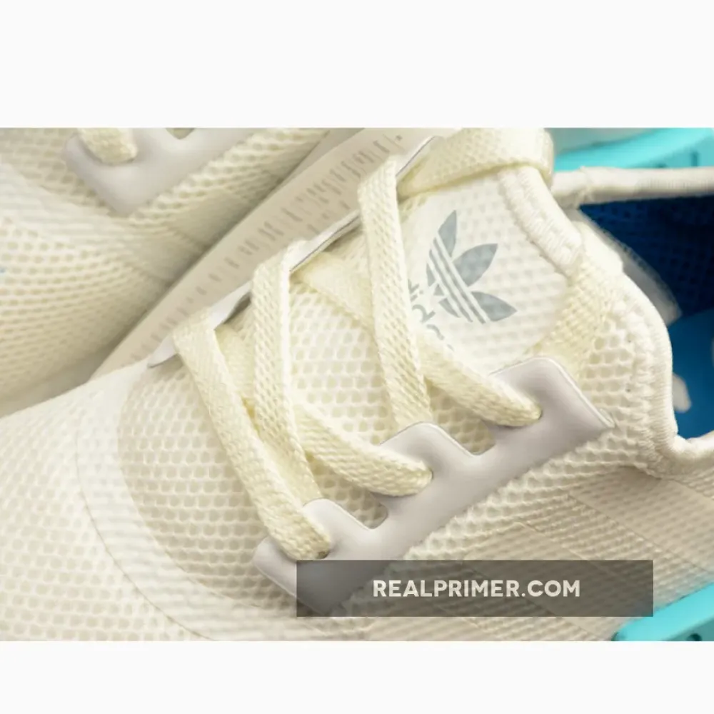 NMD R1 BOOST SYNTHETICS WHITE/BLUE GLOW S75235