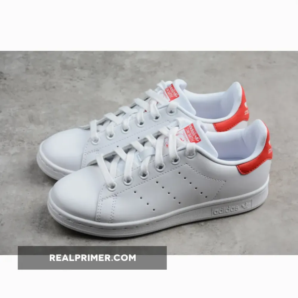 AD STAN SMITH WHITE/WHITE/RED M20326