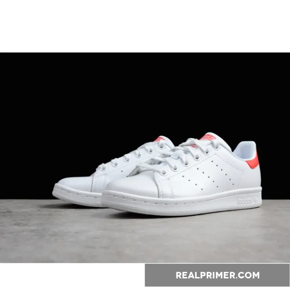 AD STAN SMITH WHITE/WHITE/RED M20326