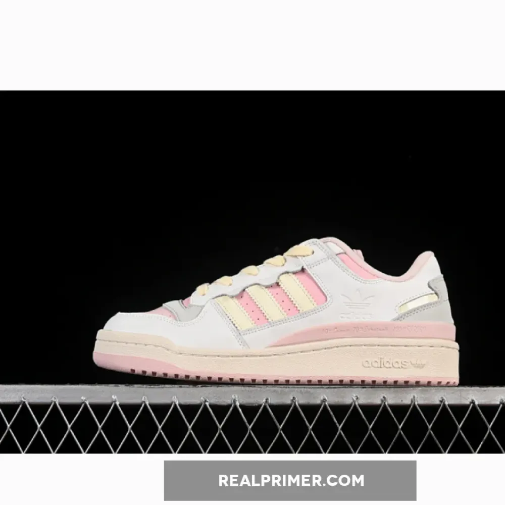 FORUM 84 LOW WHITE/PINK/BEIGE JR8032