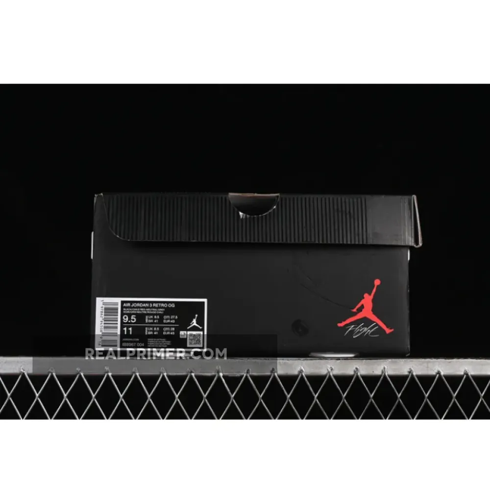 AIR JORDAN 3 OG RARE AIR BLACK/GREY/BLUE IB8967-004