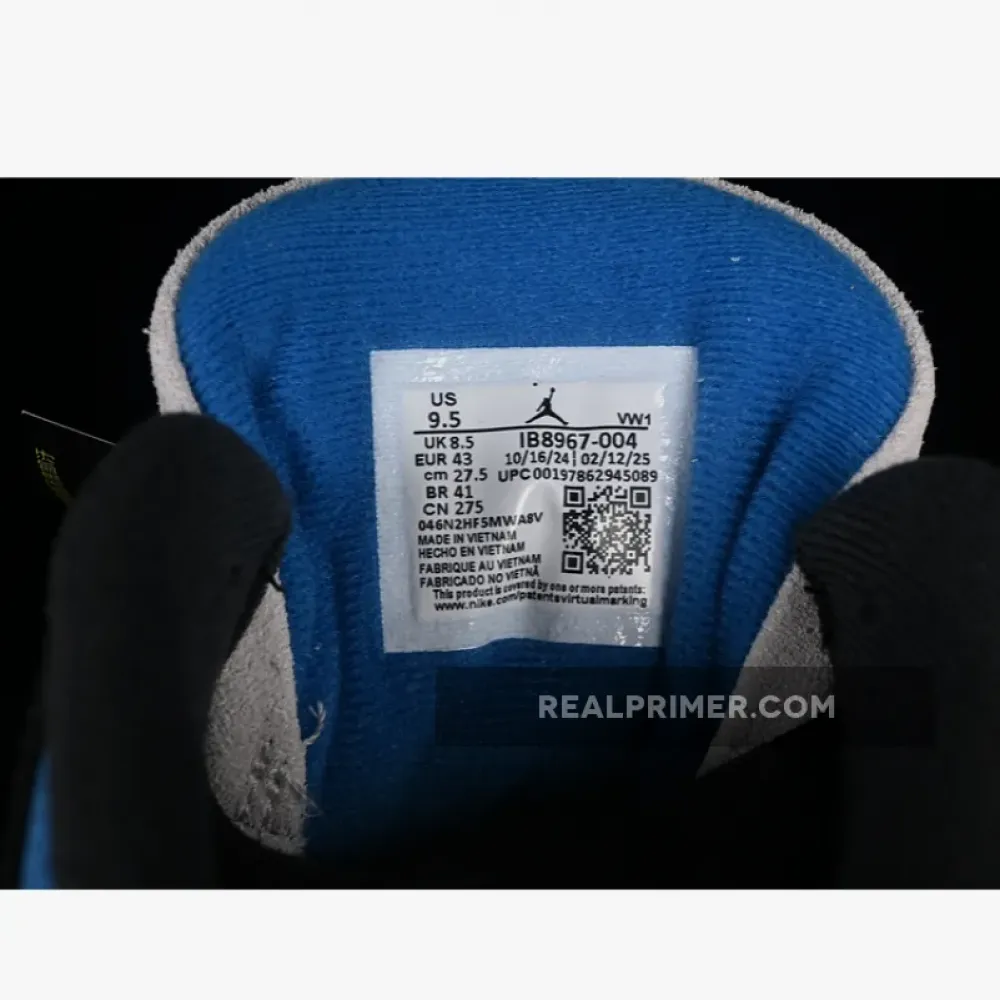 AIR JORDAN 3 OG RARE AIR BLACK/GREY/BLUE IB8967-004