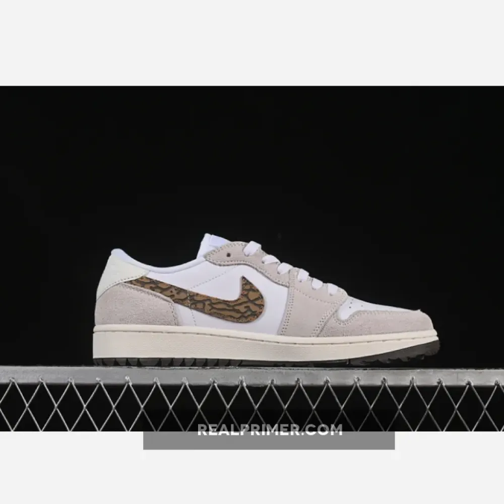 AIR JORDAN 1 LOW GOLF WHITE/GREY/GOLD DD9315-116