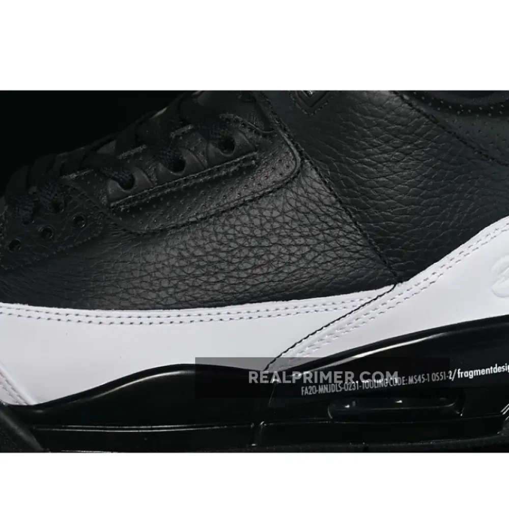 FRAGMENT DESIGN X AIR JORDAN 3 BLACK/WHITE DA3595-001