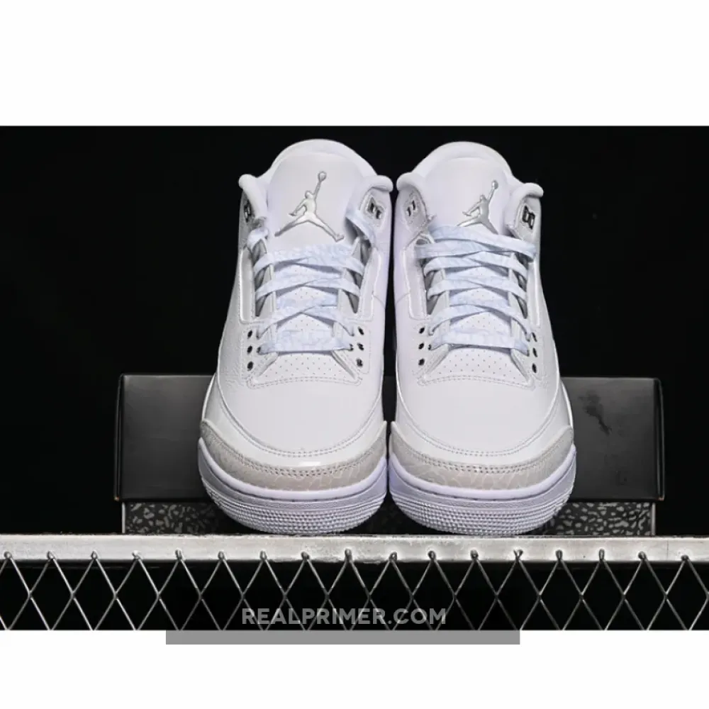 AIR JORDAN 3 RETRO PURE MONEY WHITE/GREY CT8532-111