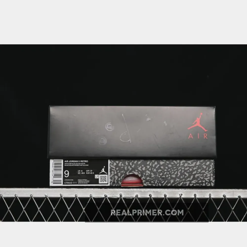 AIR JORDAN 3 RETRO PURE MONEY WHITE/GREY CT8532-111