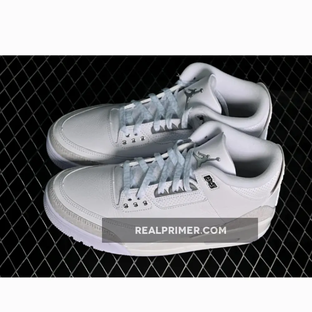 AIR JORDAN 3 RETRO PURE MONEY WHITE/GREY CT8532-111