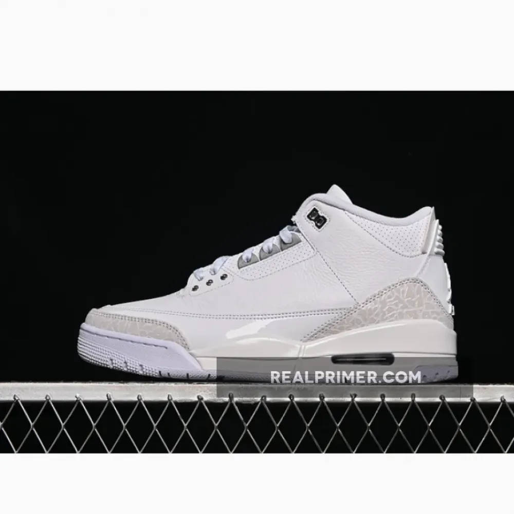 AIR JORDAN 3 RETRO PURE MONEY WHITE/GREY CT8532-111