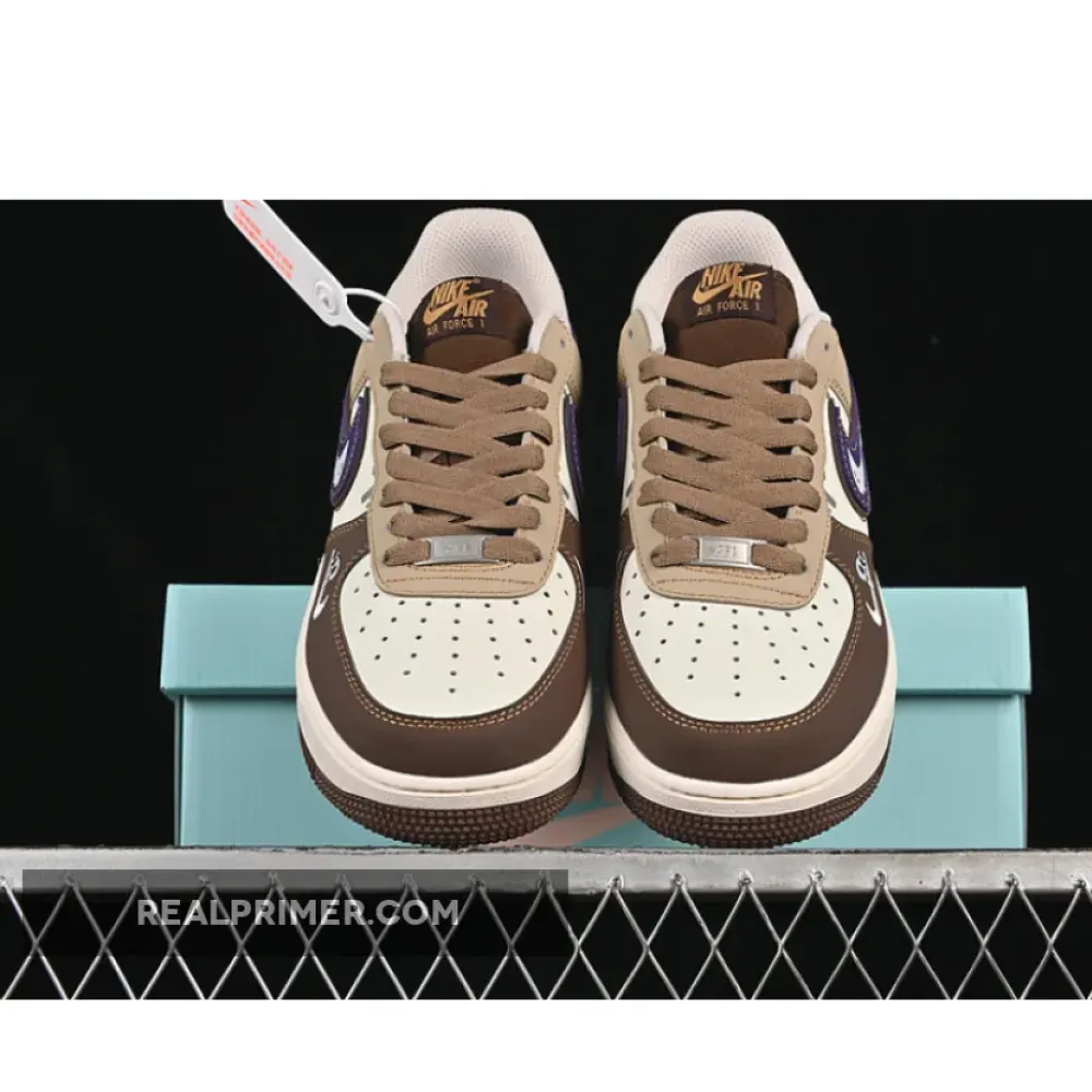 AIR FORCE 1 07 LOW WHITE/BROWN/PURPLE LJ8822-101