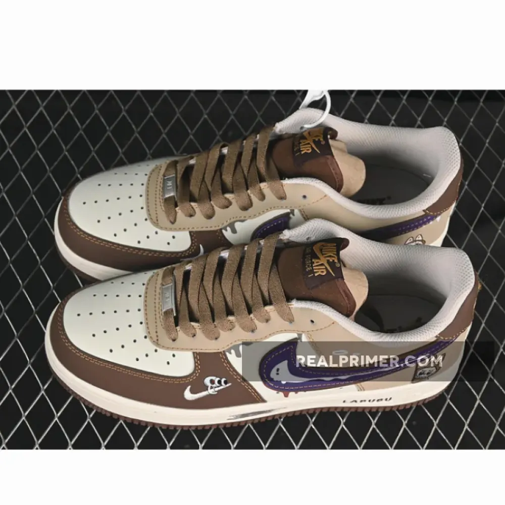 AIR FORCE 1 07 LOW WHITE/BROWN/PURPLE LJ8822-101